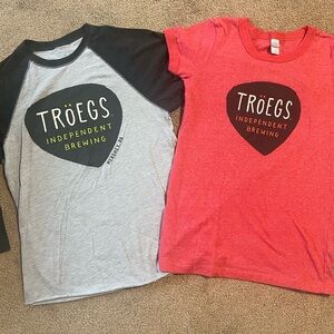 Women’s Tröegs shirts. Size small
